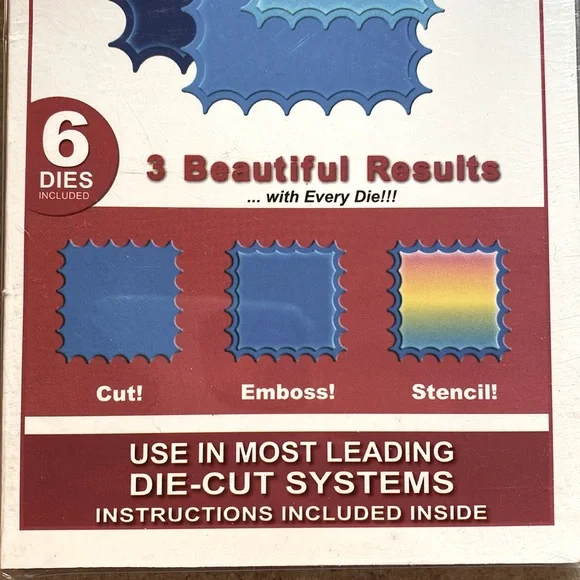 Spellbinders Nestabilities Small Classic Inverted Scalloped Square Cutting Dies - Picture 4 of 5